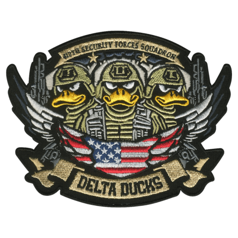 Delta Ducks 412 SF Embroidered Patch - Badass Patches