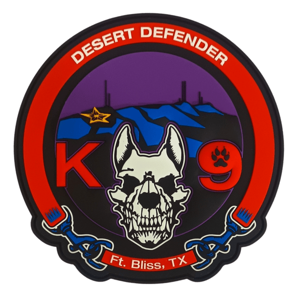 DET 3 DDK9 SKULL - Badass Patches