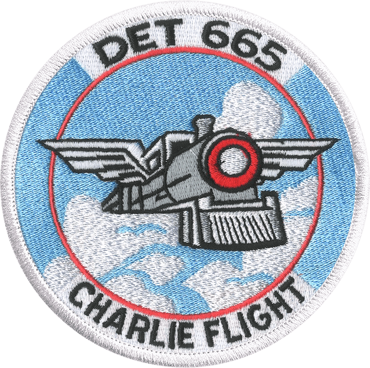 DET 665 Charlie Choo Choo Embroidered Patch - Badass Patches