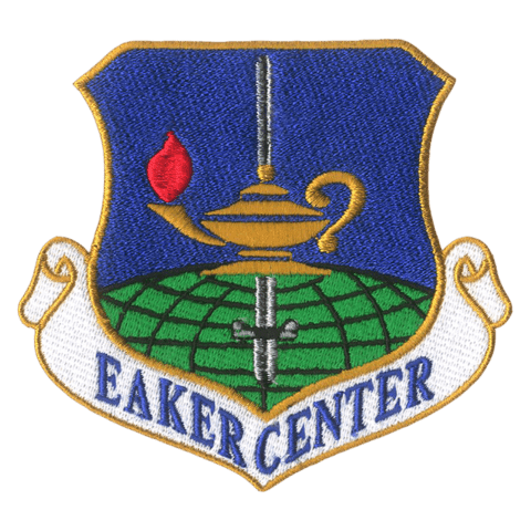 Eaker Center Colored Embroidered Patch - Badass Patches