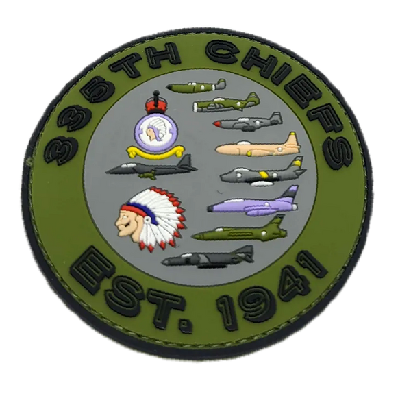335 FS Chiefs Heritage Jets PVC Patch