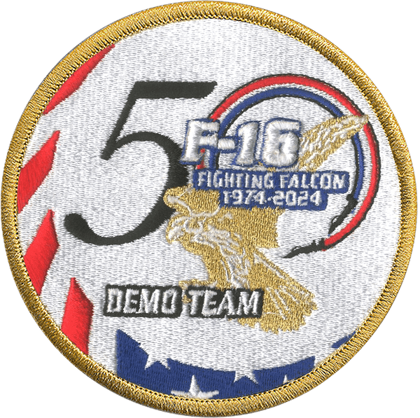 F - 16 Demo Team 50th Anniversary - Badass Patches