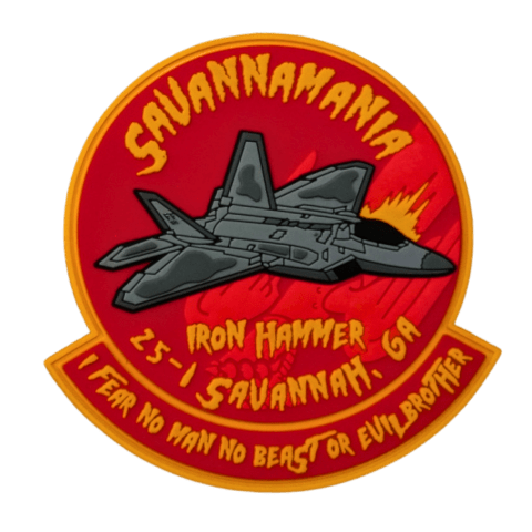 F - 35 Savannamania Iron Hammer PVC Patch - Badass Patches