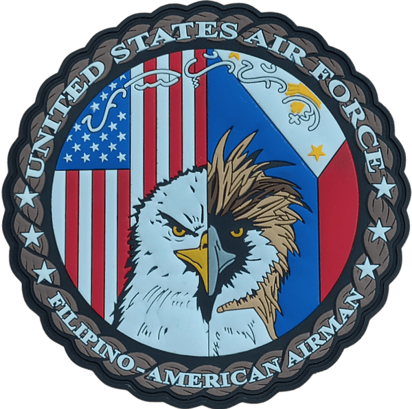 Filipino - American Airman - Badass Patches