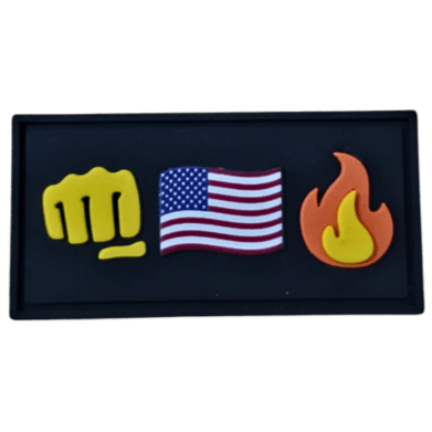 Fist Flag Fire 👊🇺🇸🔥 Pencil Tab - Badass Patches