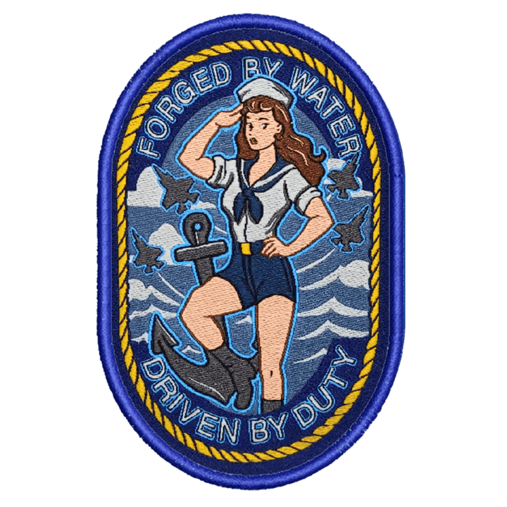 Forged by Water - Studio Elise - Woven Patch - Badass Patches