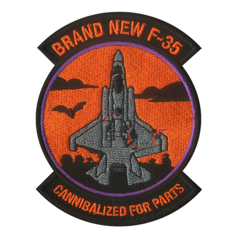 Frankenstein F - 35 Embroidered Patch - Badass Patches