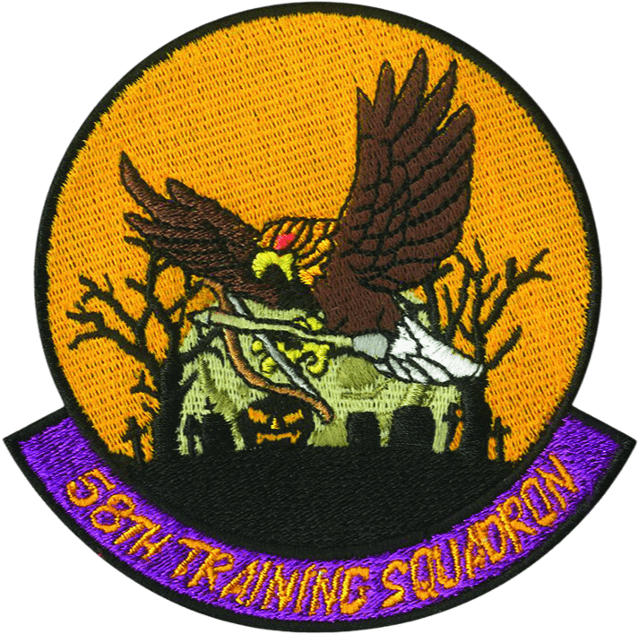 Halloween Flying Eagle Jack - O - Lantern - Badass Patches