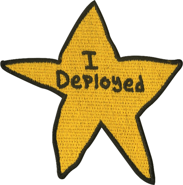"I Deployed" Gold Star - Badass Patches