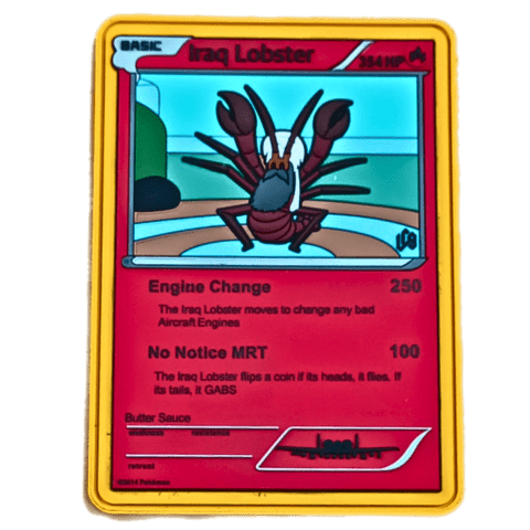 Iraq Lobster Card PVC Patch - Badass Patches