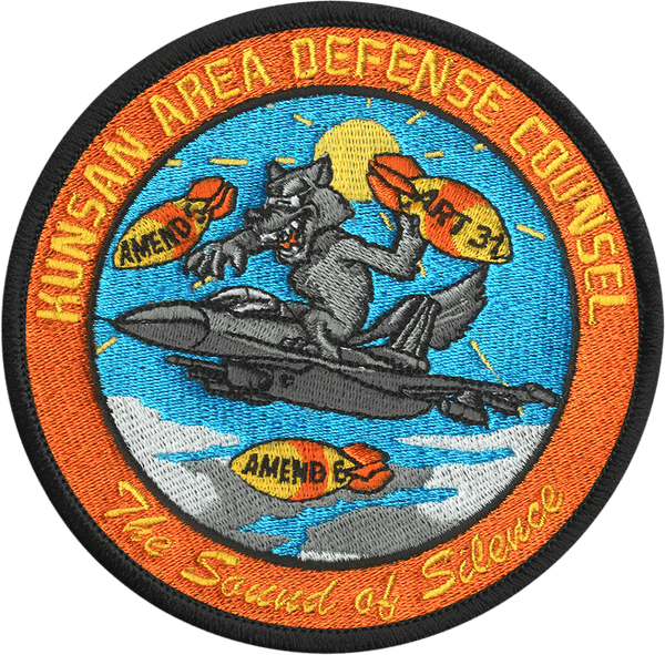 Kunsan ADC F - 16 Wolf Embroidered Patch - Badass Patches