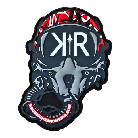 Kyle Ruby Helmet PVC Patch - Badass Patches