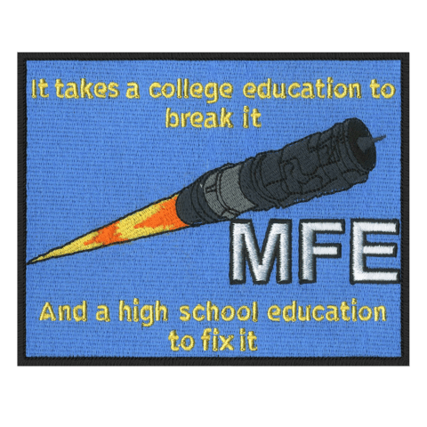 MFE Engine FIX IT Embroidered Patch - Badass Patches