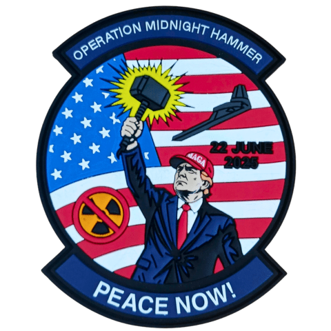 Midnight Hammer Thor Hammer PVC Patch - Badass Patches