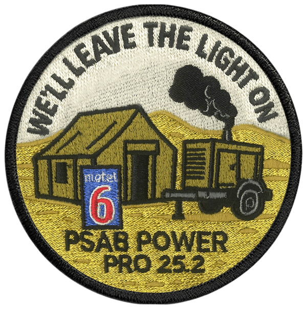 Motel 6 PSAB Power Pro 25.2 Embroidered Patch - Badass Patches