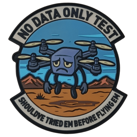 No Data Only Test PVC Patch - Badass Patches