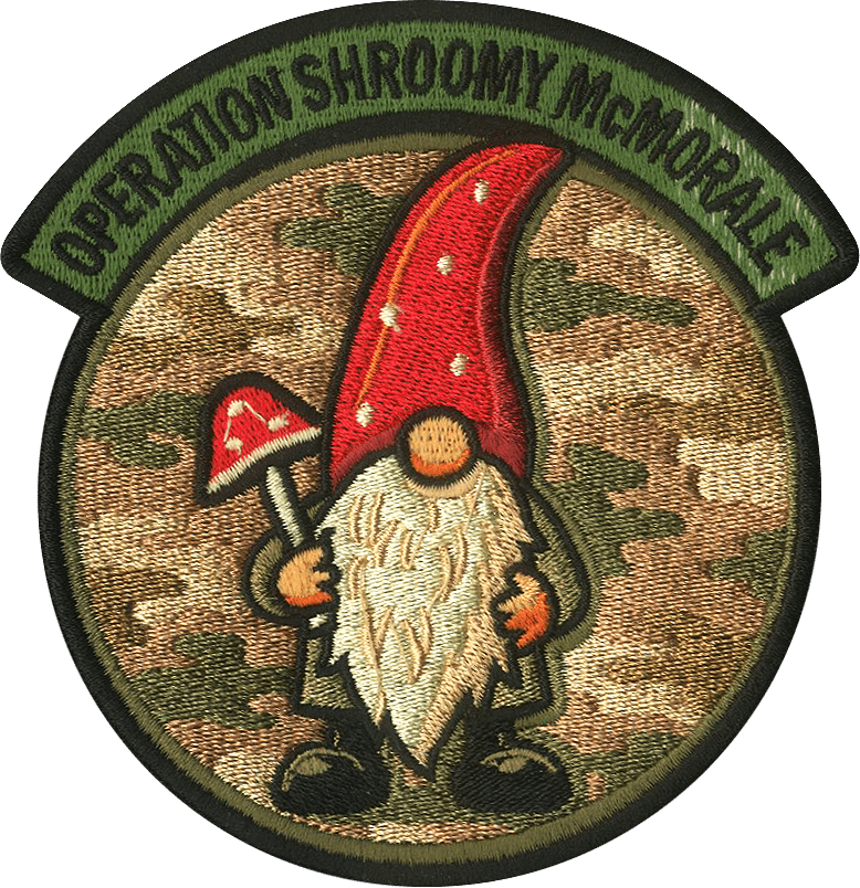 Operation Shroomy McMorale Embroidered Patch - Badass Patches