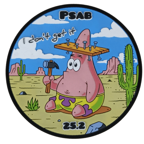 Patrick Star PSAB 25.2 PVC Patch - Badass Patches