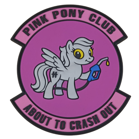 Pink Pony Club Crash Out PVC Patch - Badass Patches