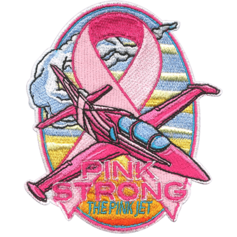 Pink Strong - The Pink Jet Embroidered Patch - Badass Patches