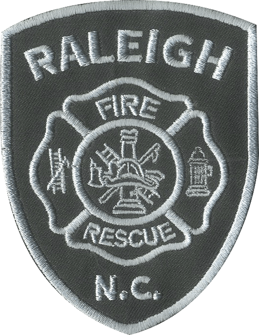 Raleigh Fire Department Stealth Embroidery Patch - Badass Patches
