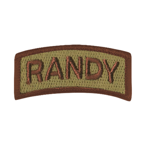 Randy Ranger Tab Embroidered Patch - Badass Patches