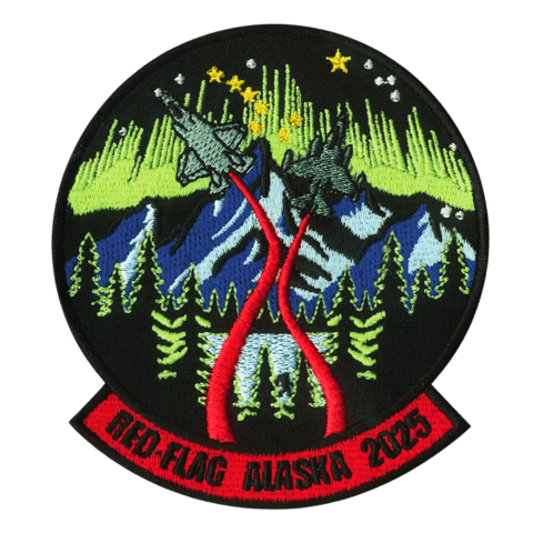 Red Flag AK 2025 Embroidered Patch - Badass Patches