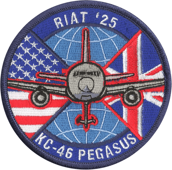 RIAT 2025 KC - 46 Embroidered Patch - Badass Patches