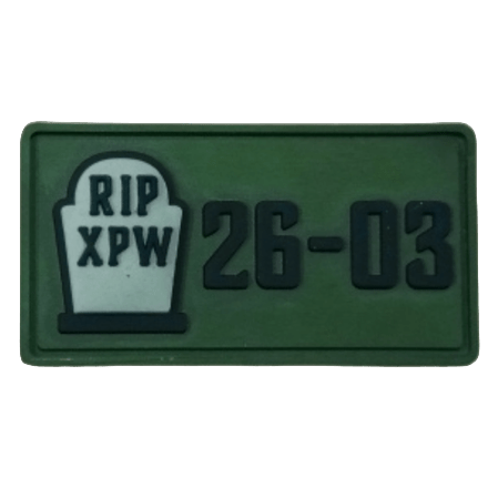RIP XPW PVC Pencil Tab - Badass Patches