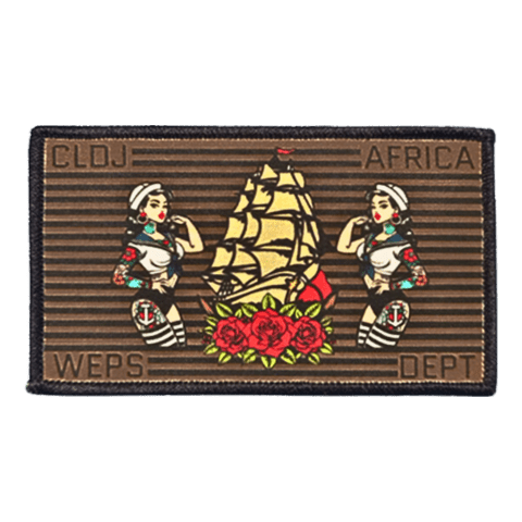 Sailor Pinup ID WEPS Embroidered Patch - Badass Patches
