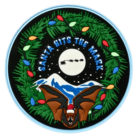 Santa Hits the Mark PVC Patch - Badass Patches