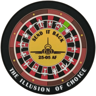 SEND IT BACK CHIP 25 - 05 AF PVC Patch - Badass Patches