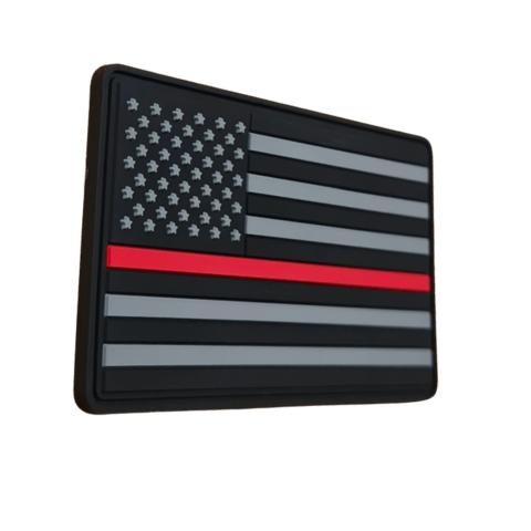 Stealth Fire Flag PVC Patch - Badass Patches