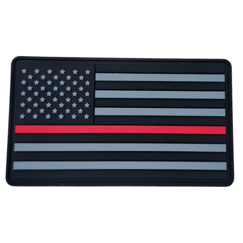 Stealth Fire Flag PVC Patch - Badass Patches