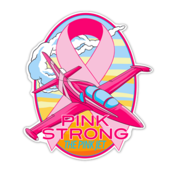 Sticker - The Pink Jet - Badass Patches