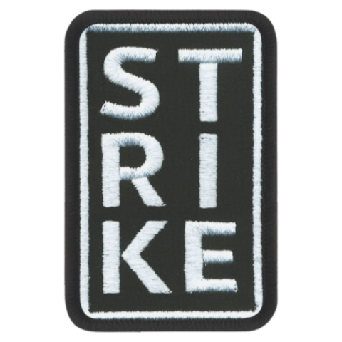STRIKE Embroidered Patch - Badass Patches
