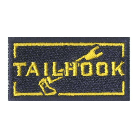 Tailhook Embroidered Pencil Tab Patch - Badass Patches