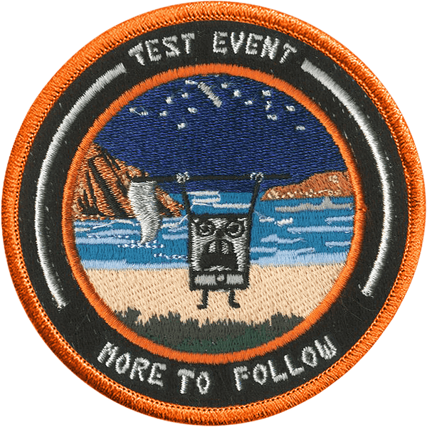 Test Event 24 Embroidered Patch - Badass Patches