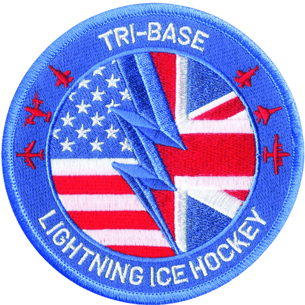 Tri - Base Lightning Ice Hockey - Badass Patches