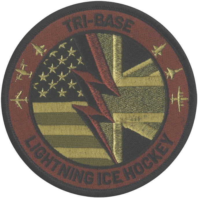 Tri-Base Lightning Ice Hockey OCP Embroidered Patch – Badass Patches