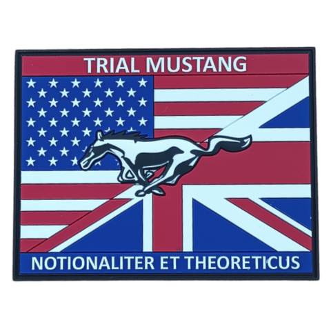Trial Mustang Flag PVC Patch - Badass Patches
