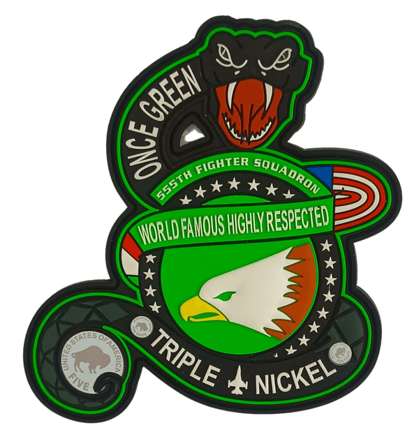 Triple Nickel Snake - Badass Patches