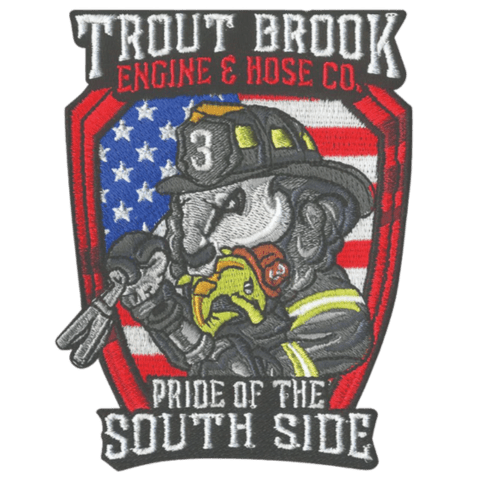 Trout Brook Engine and Hose Embroidered Patch – Badass Patches
