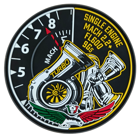 Turbo Single Engine Mach PVC Patch - Badass Patches