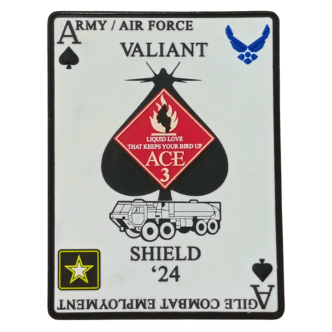 VALIANT SHIELD '24 CARD PVC Patch – Badass Patches