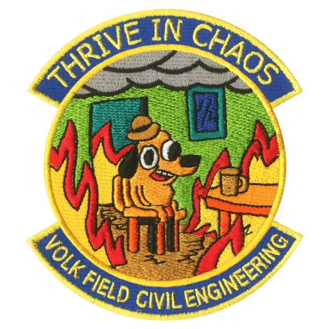 Volk Thrive in Chaos Embroidery Patch - Badass Patches