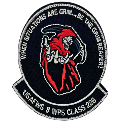 WPS Grim Reaper Color Embroidery Patch - Badass Patches