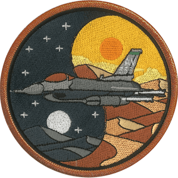 Yin & Yang F - 16 Embroidered Patch - Badass Patches