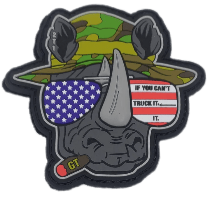 2T1 Rhino PVC Patch - Badass Patches