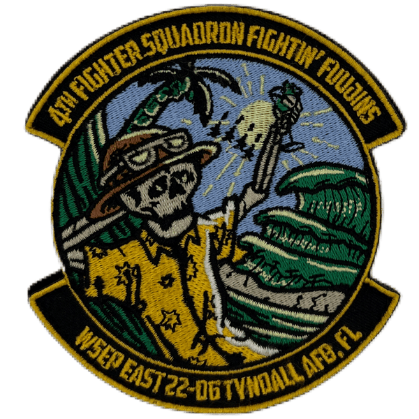 4 FS WSEP Tropical Skeleton Patch EMB - Badass Patches